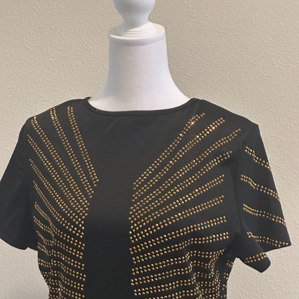 Beaded black mini-dress - Picture 2 of 5